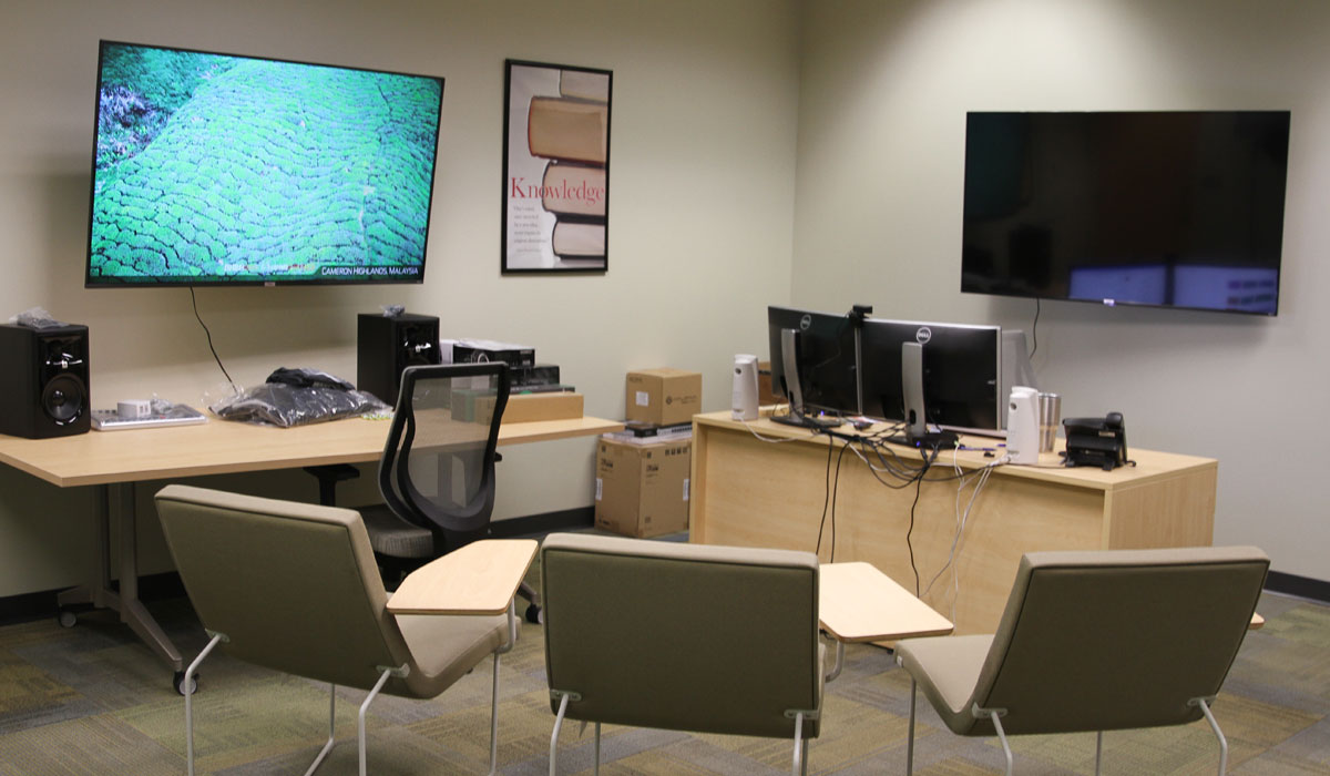 Picture of an empty Grandview Teaching and Learning Center