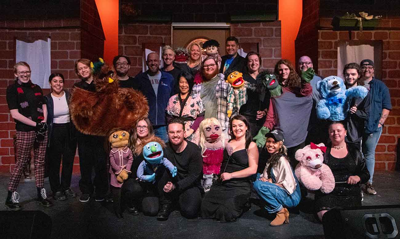 Cast photo of YVC's Avenue Q