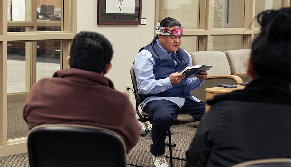 Native American poet and author reading