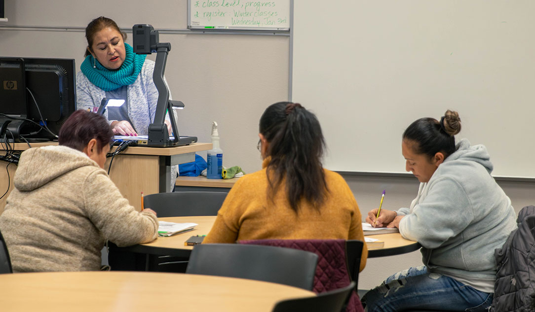 YVC Staff Member teaching a class.