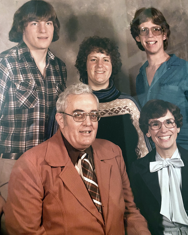 Front is Dad (Jerry) & Mom (Norma). Back is Me (Mark), Sister (Kim) & Brother (Craig). I going to estimate that this was from sometime approx. 1975-1977.