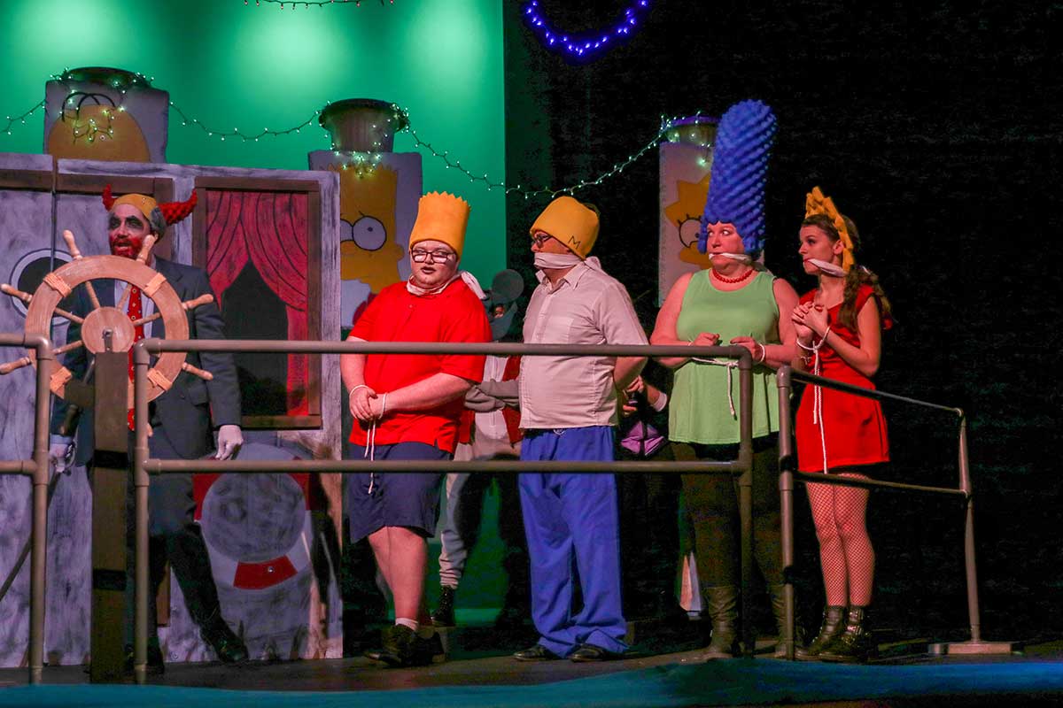 YVC cast performing Mr. Burns show