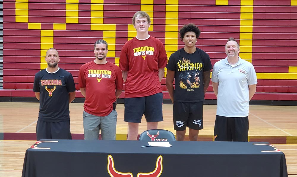 Student-athletes at signing