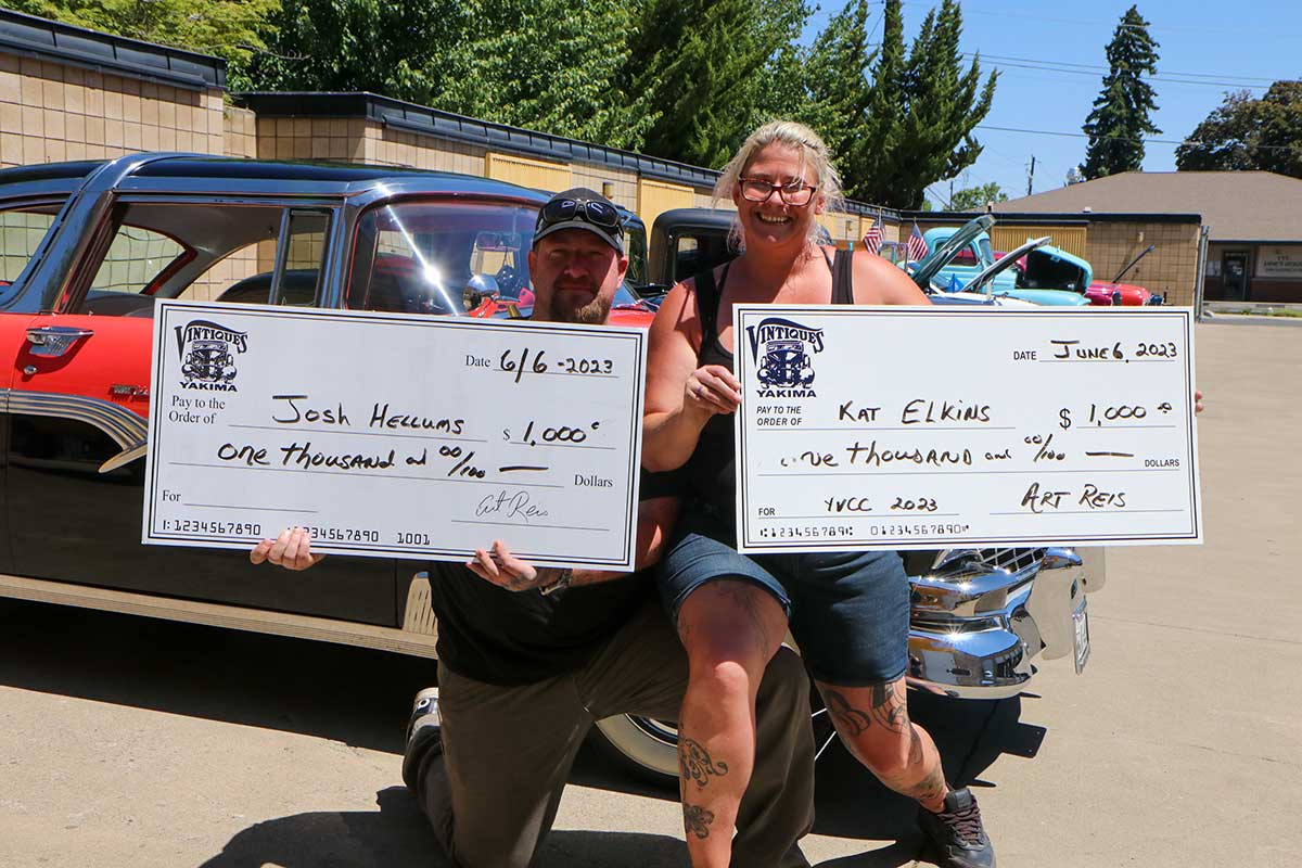 Josh Hellum and Kathryn 'Kat' Elkins pose for a photo during the End of the Year Car Show.