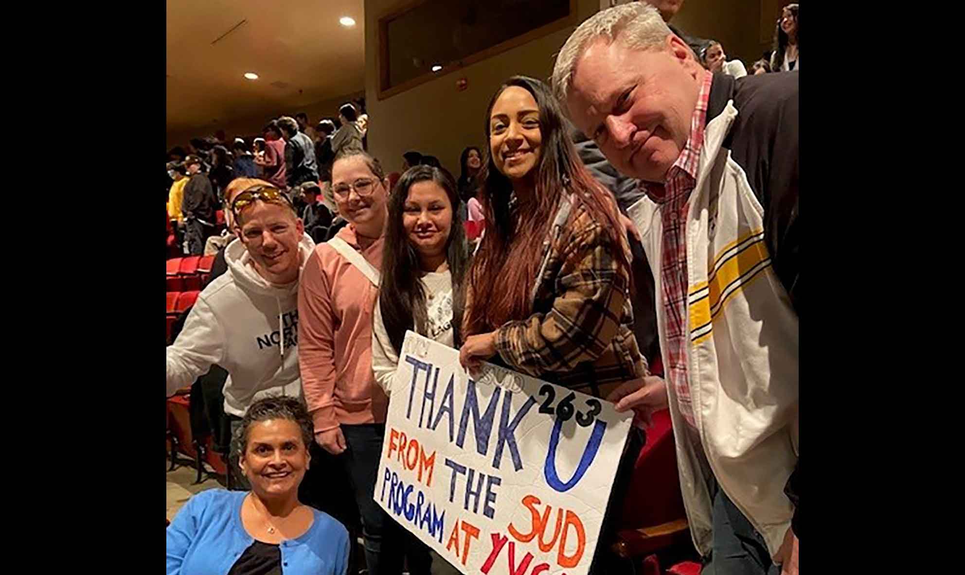 From left to right Steven Anderson Ridgeway, Cheyenne Clapper, Deylene Gonzales, Nancy Arzaga and Douglas Stahl.