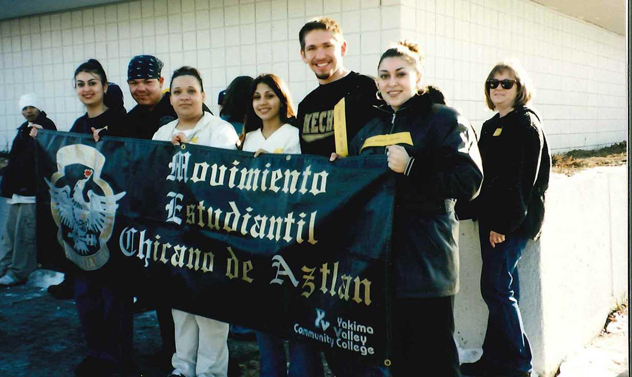 MEChA club at MLK March in 2000