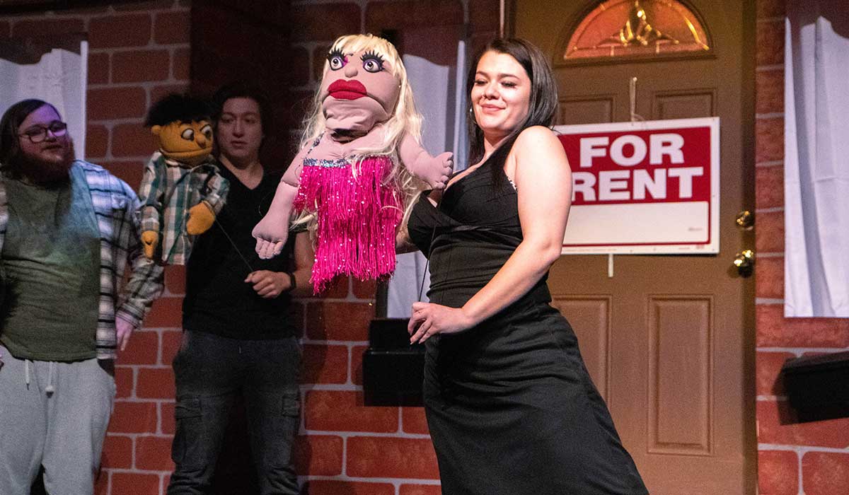 Performance photo from YVC's Production of Avenue Q