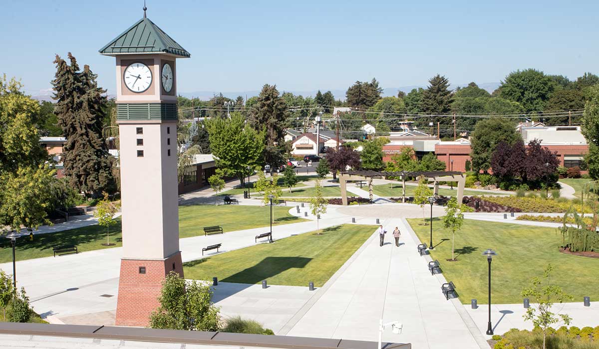 Yakima Campus courtyard