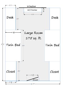 Floor Plan for Double Unit