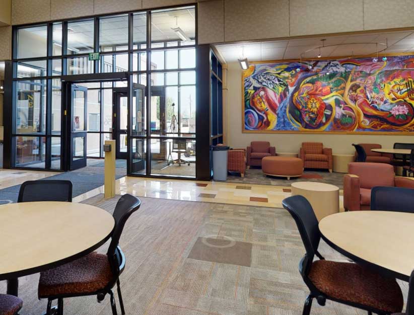 Main foyer of the Grandview Main Building. 